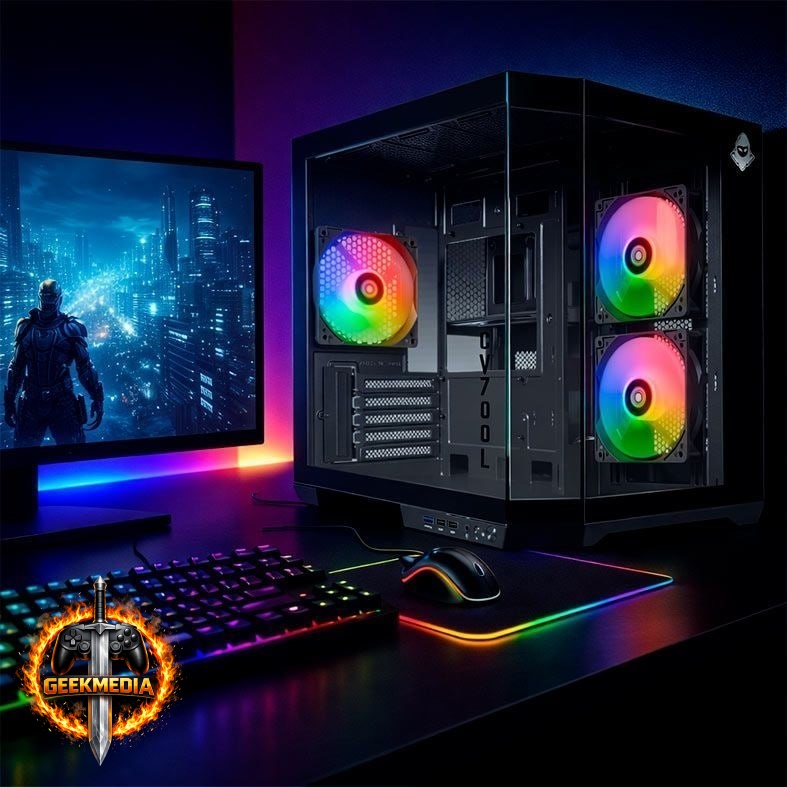 Gabinete Gamer Mancer CV700L Mid Tower 3 Fans ARGB