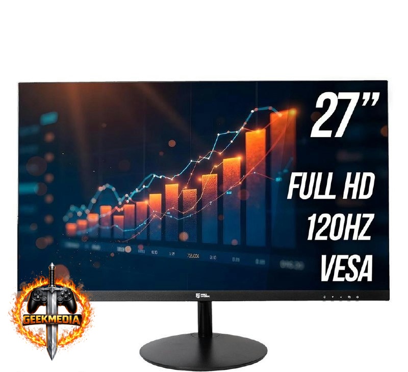 Monitor Gamer Safe Gamer ProWork 27'' FHD 120Hz HDMI/VGA Preto