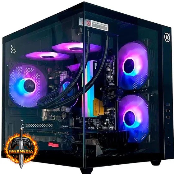 Gabinete Gamer Kalkan Midgard Mid Tower Micro-ATX Preto
