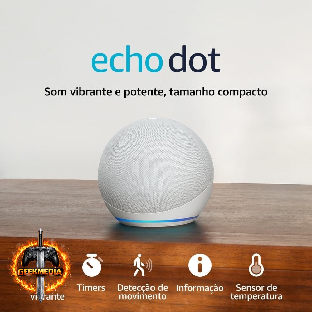 Echo Dot Geração Recente Smart Speaker com Alexa - Branco