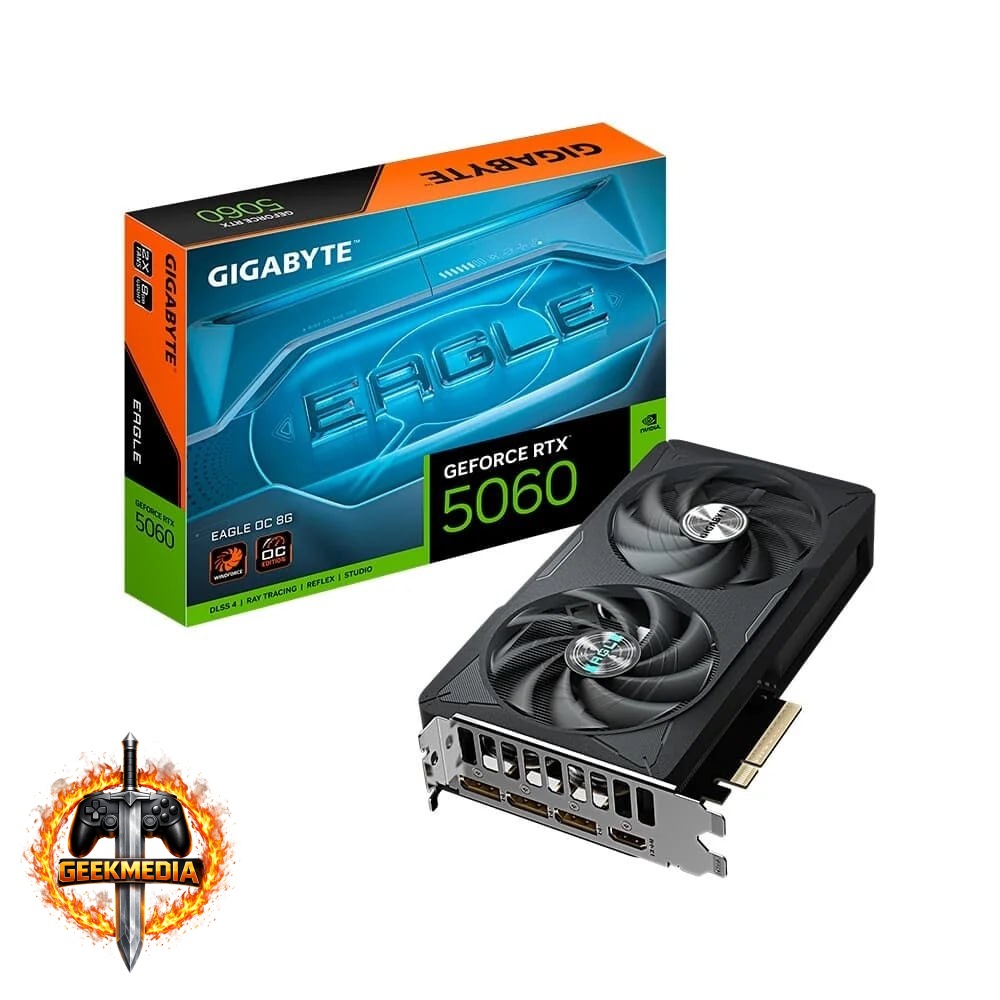 Placa de Vídeo Gigabyte RTX 5060 EAGLE OC 8G NVIDIA GeForce