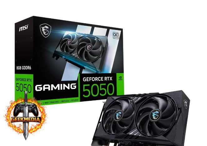 Placa de Vídeo MSI GeForce RTX 5050 Gaming OC, 8GB GDDR7