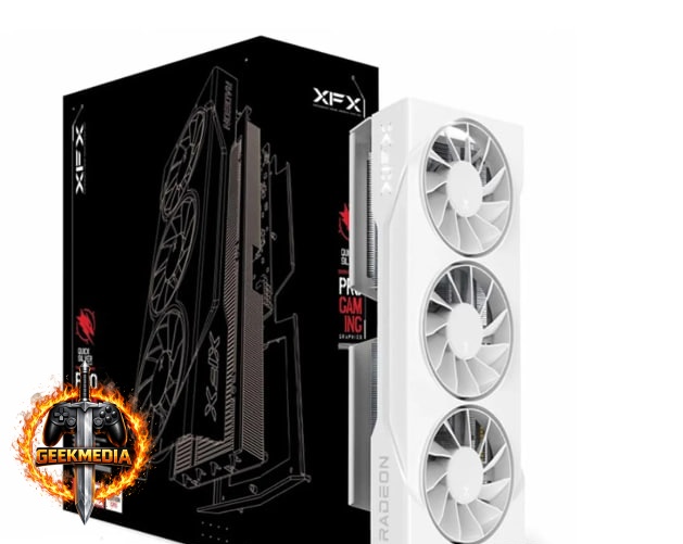 Placa de Vídeo XFX RX 9060 XT OC White AMD Radeon 16GB GDDR6