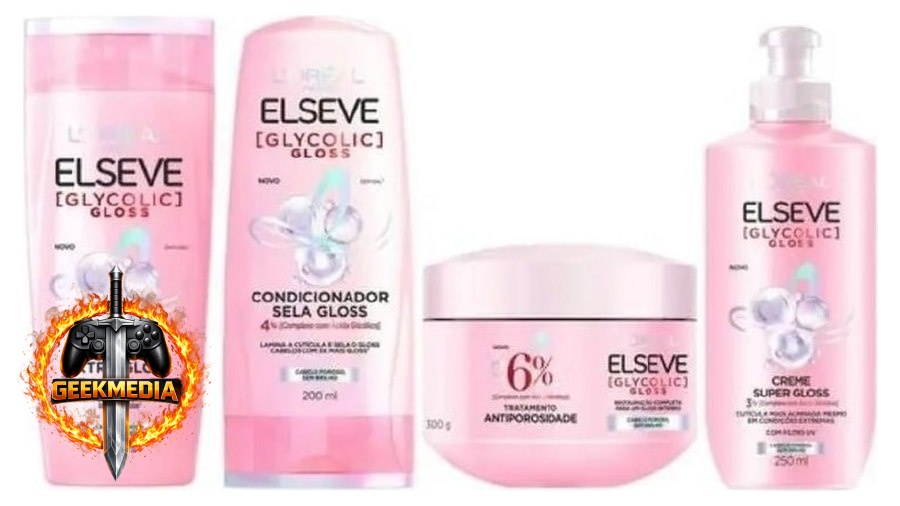 Kit Elseve Glycolic Gloss Completo para Cabelos