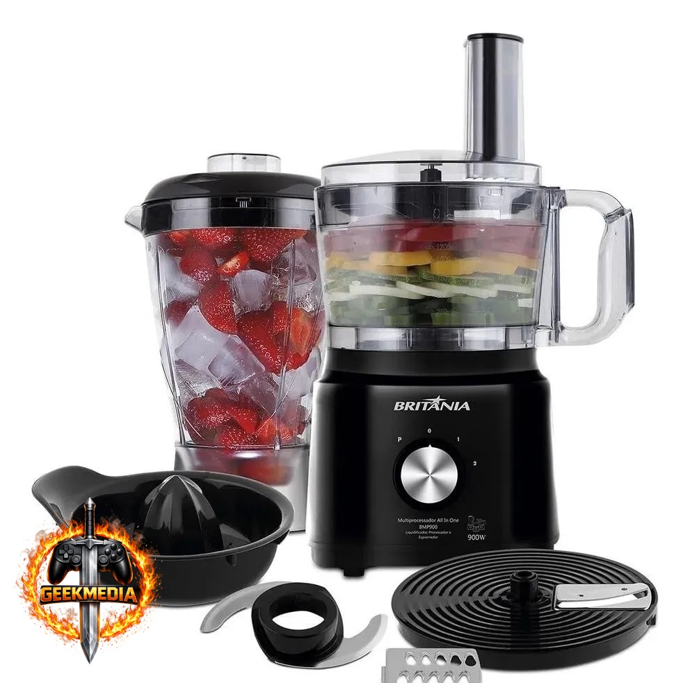 Multiprocessador De Alimentos All In One Bmp900p Britânia Preto
