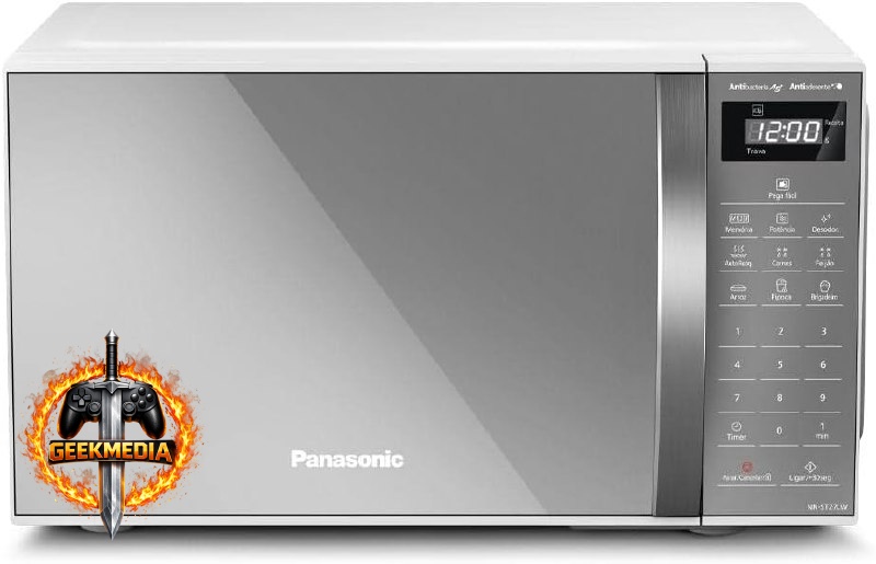 Micro-ondas Panasonic 21L Branco Espelhado 220V