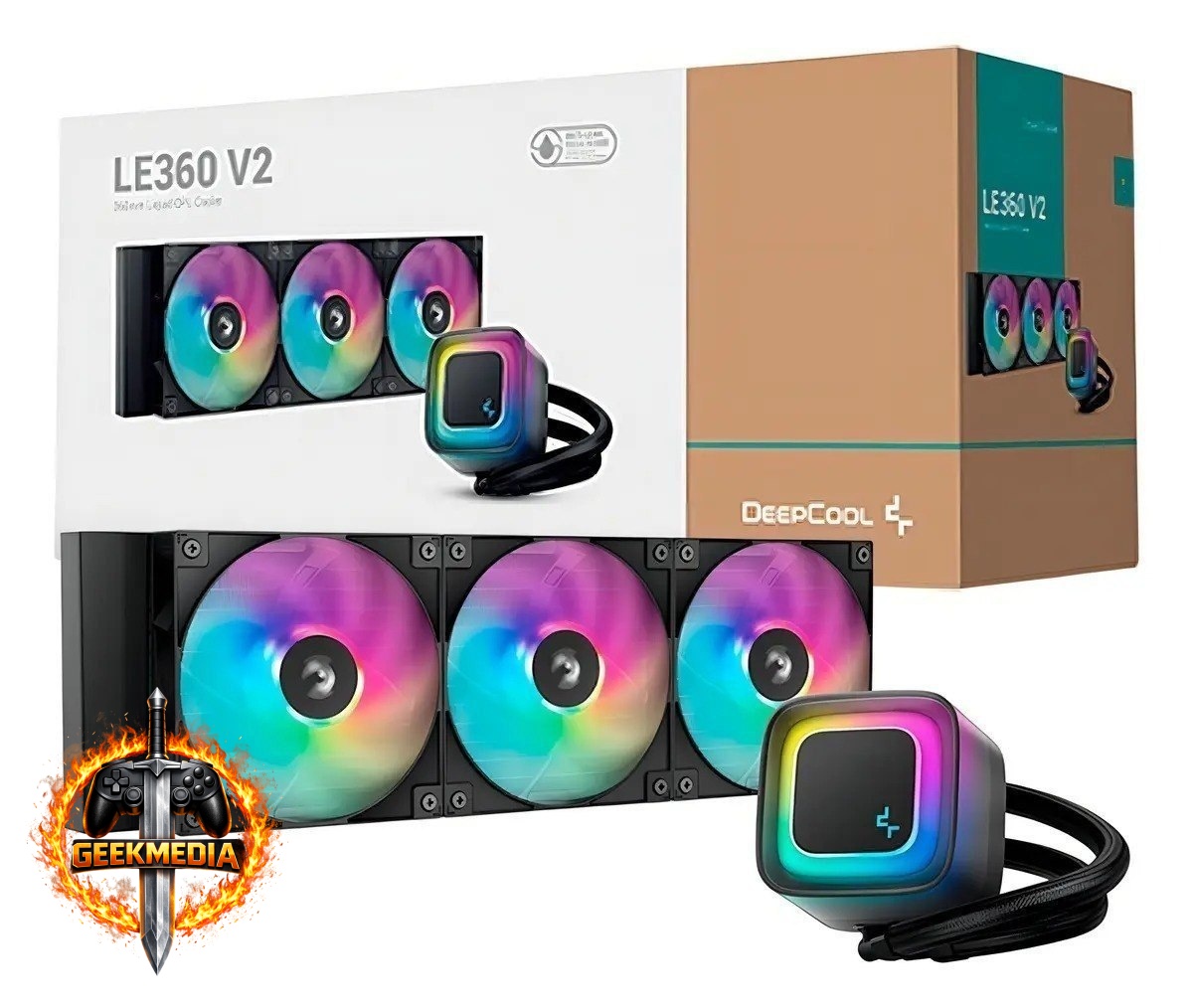 Watercooler Deepcool LE360 V2 ARGB Preto 360mm