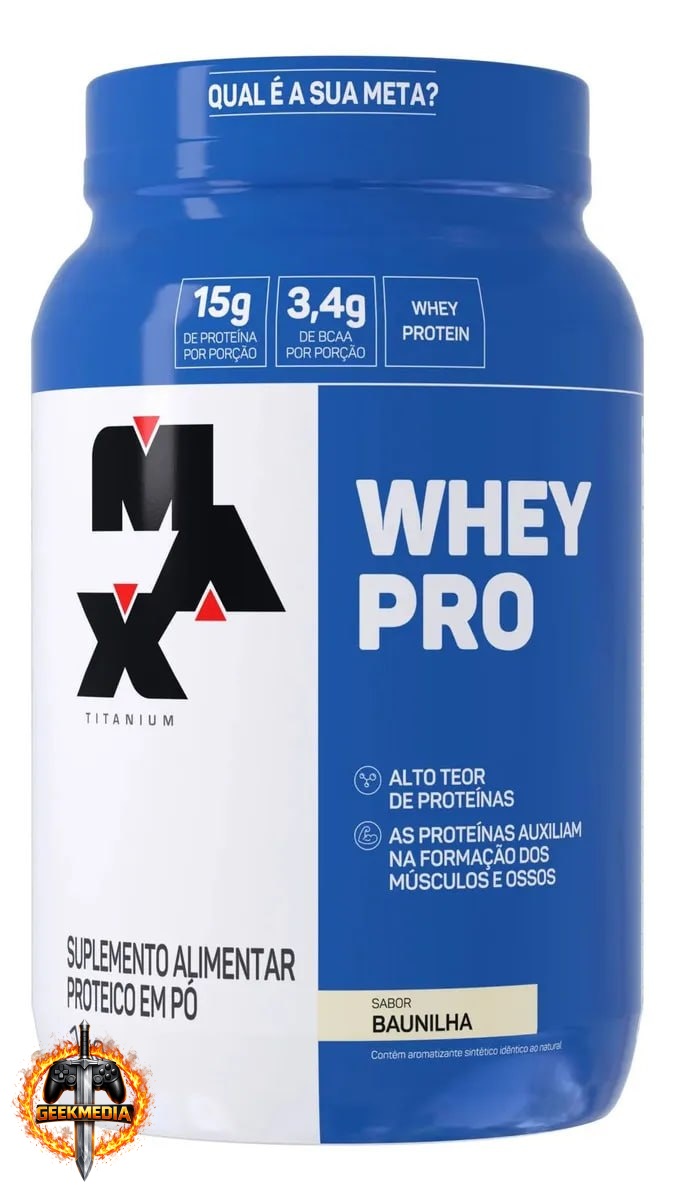 Max Titanium Whey Pro Baunilha 1kg