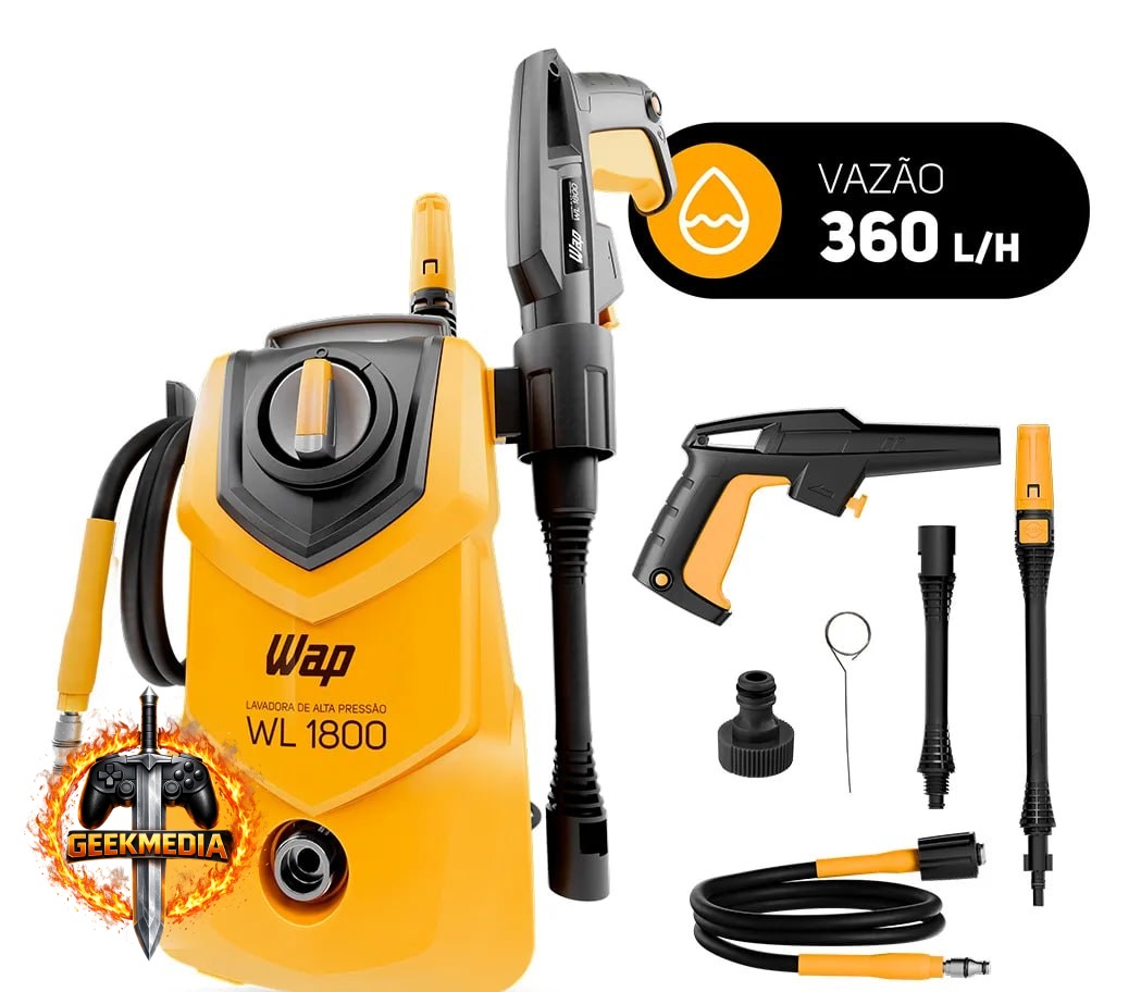 Lavadora de Alta Pressão Compacta WAP WL 1800 1400W