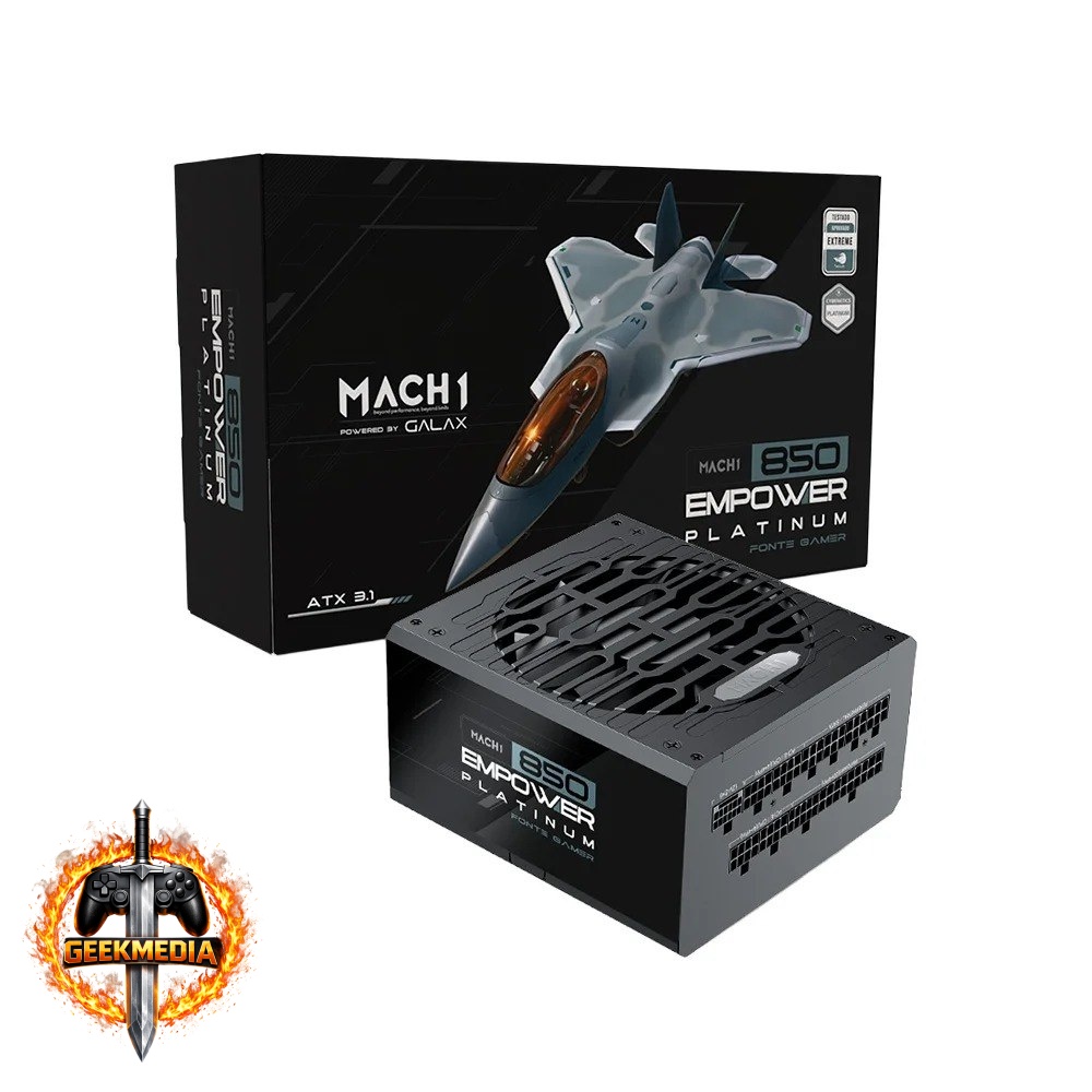 Fonte ATX MACH1 EMPOWER 850W Modular Cybenetics Platinum