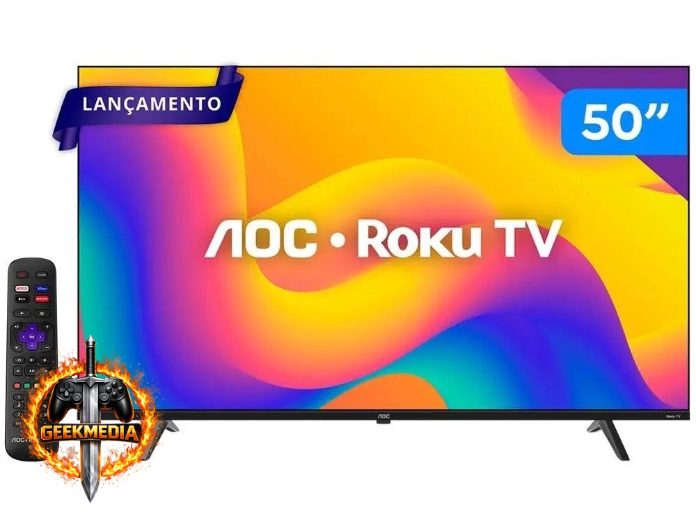 Smart TV 50" AOC 4K DLED Roku TV