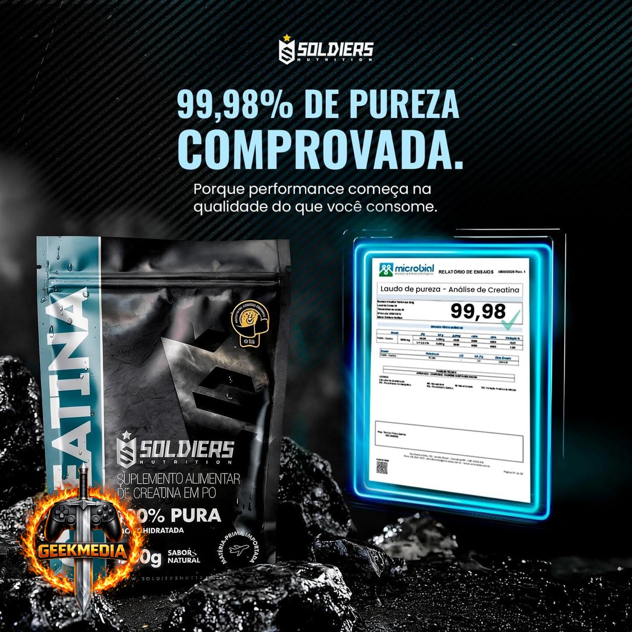 Creatina Monohidratada Soldiers Nutrition 1kg