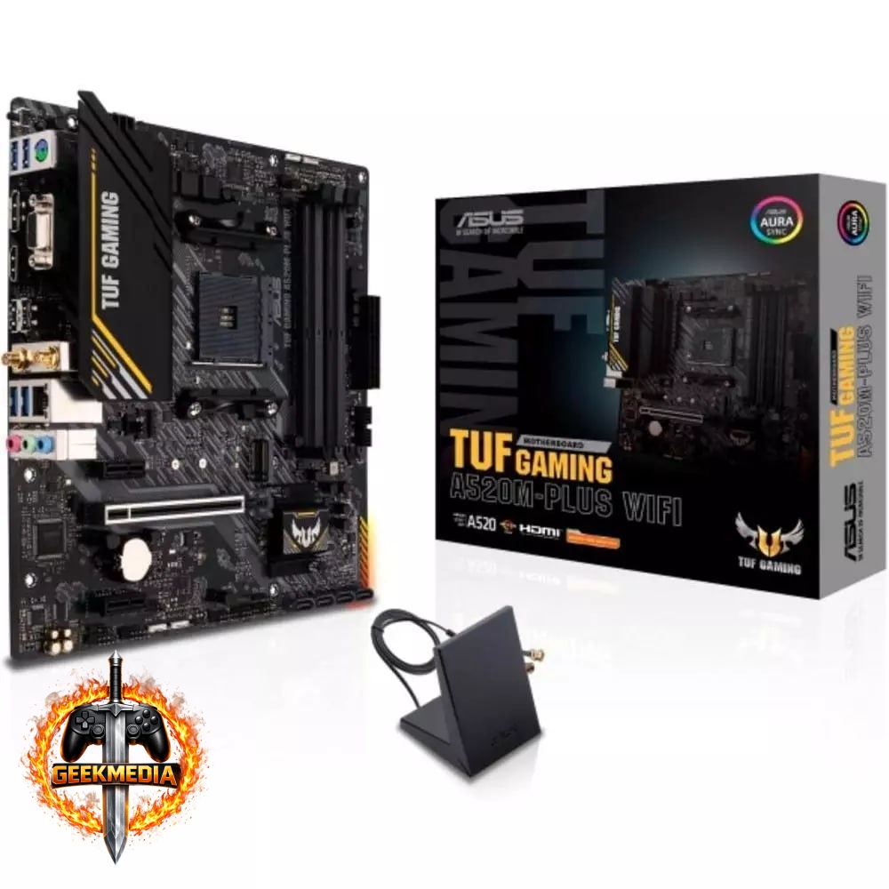 Placa Mãe ASUS TUF Gaming A520M-PLUS WiFi
