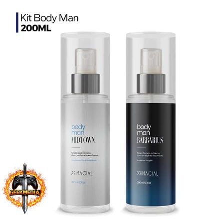Kit Body Splash Masculino Barbarius e Midtown 200ML
