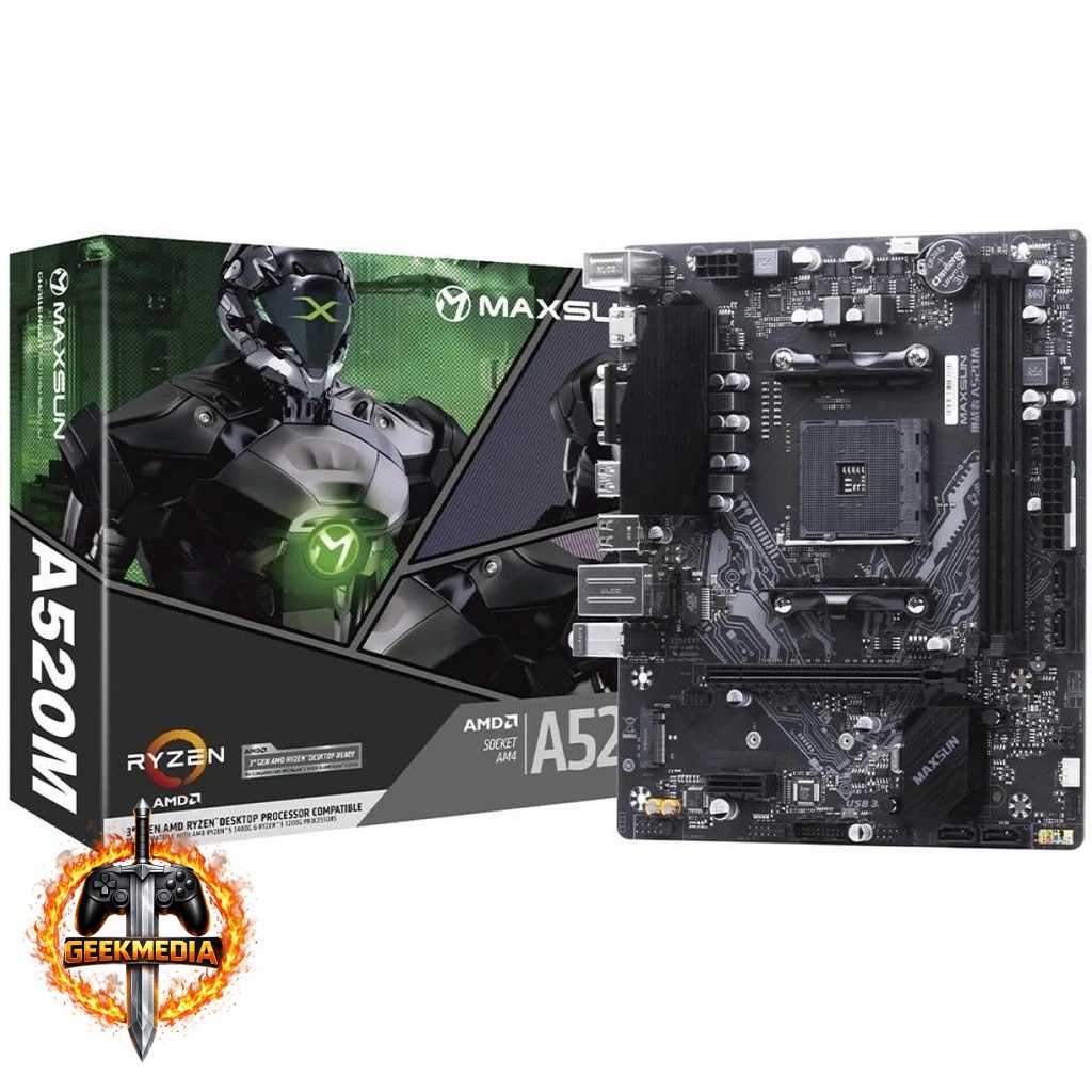 Placa Mãe MAXSUN A520M MS-Challenger AMD AM4