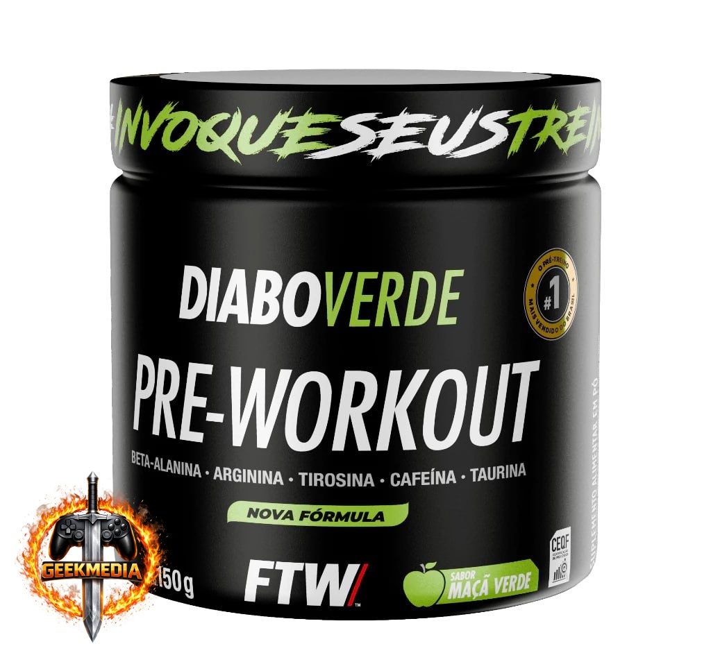 Pré Treino Diabo Verde Pre-Workout 150g - FTW