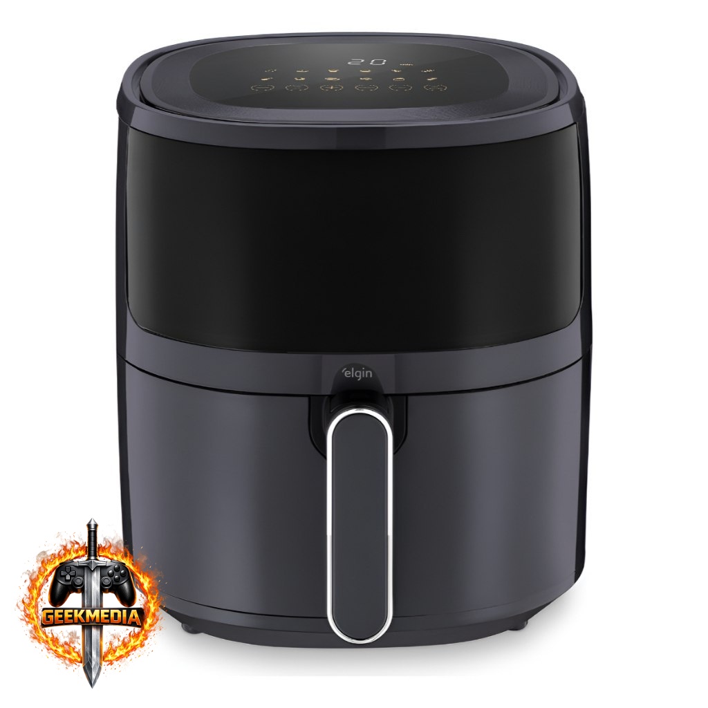 Fritadeira Elétrica Visio Fry Elgin 5L 1700w Air Fryer Digital Cinza