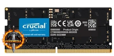 Memória RAM Crucial DDR5 16GB 4800MHz para Notebook