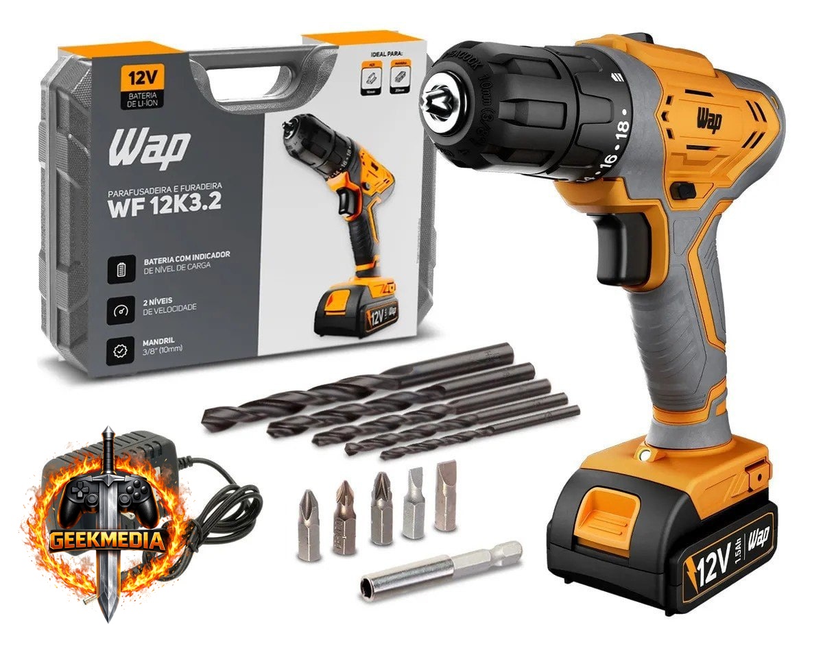 Parafusadeira e Furadeira de Impacto Wap WF 12k3.2