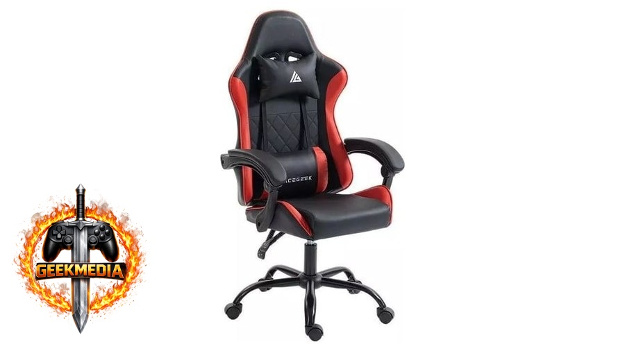 Cadeira Gamer Acegeek Mordor Preto e Vermelho