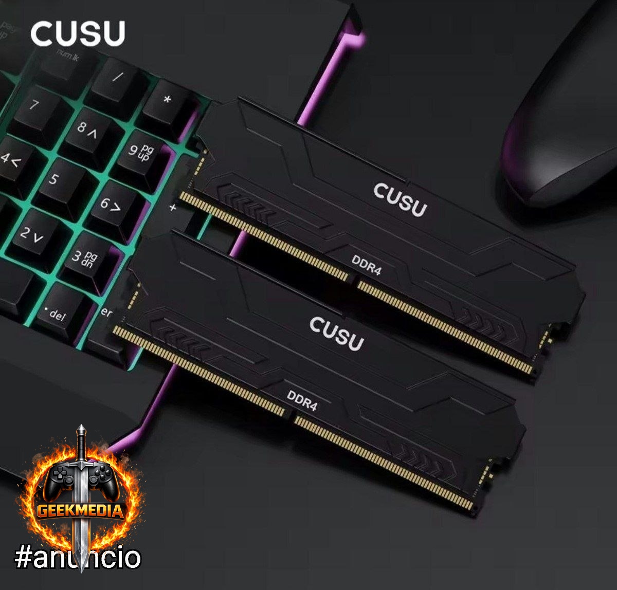 Memória RAM Cusu 8GB 3200MHz DDR4