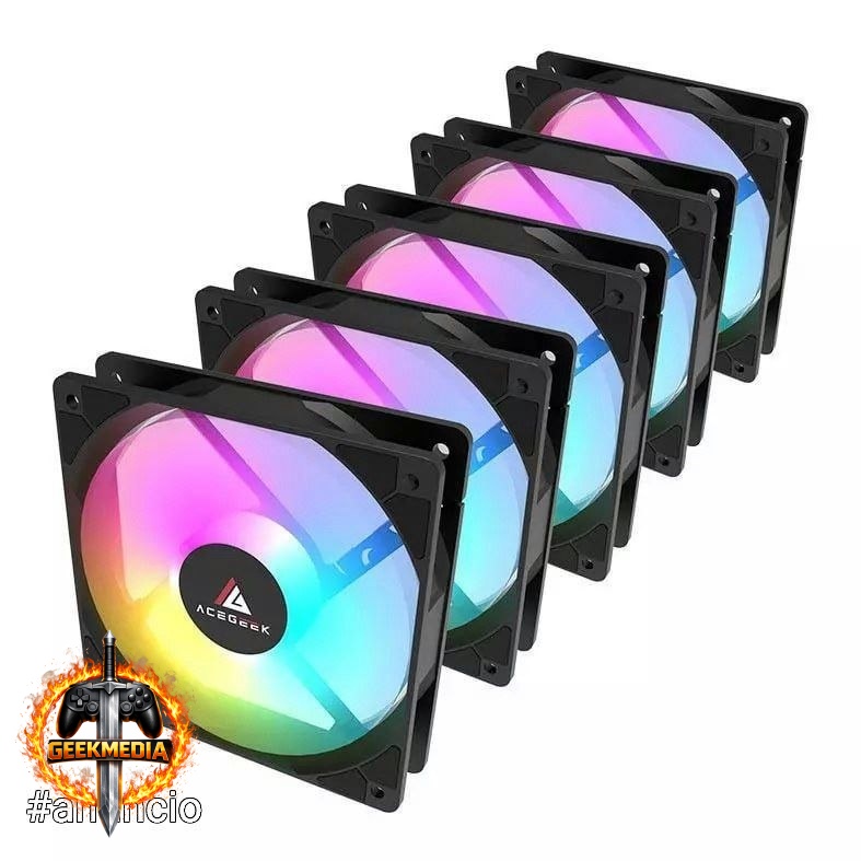 Kit Ventoinhas Acegeek RW12 5x1 Rainbow