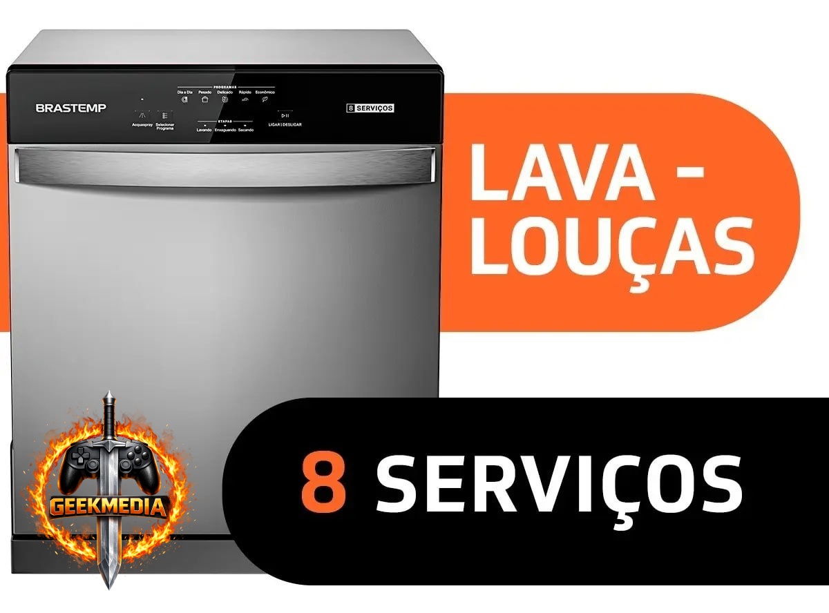 Brastemp BLF08BS Lava Louças 8 Serviços Prateado