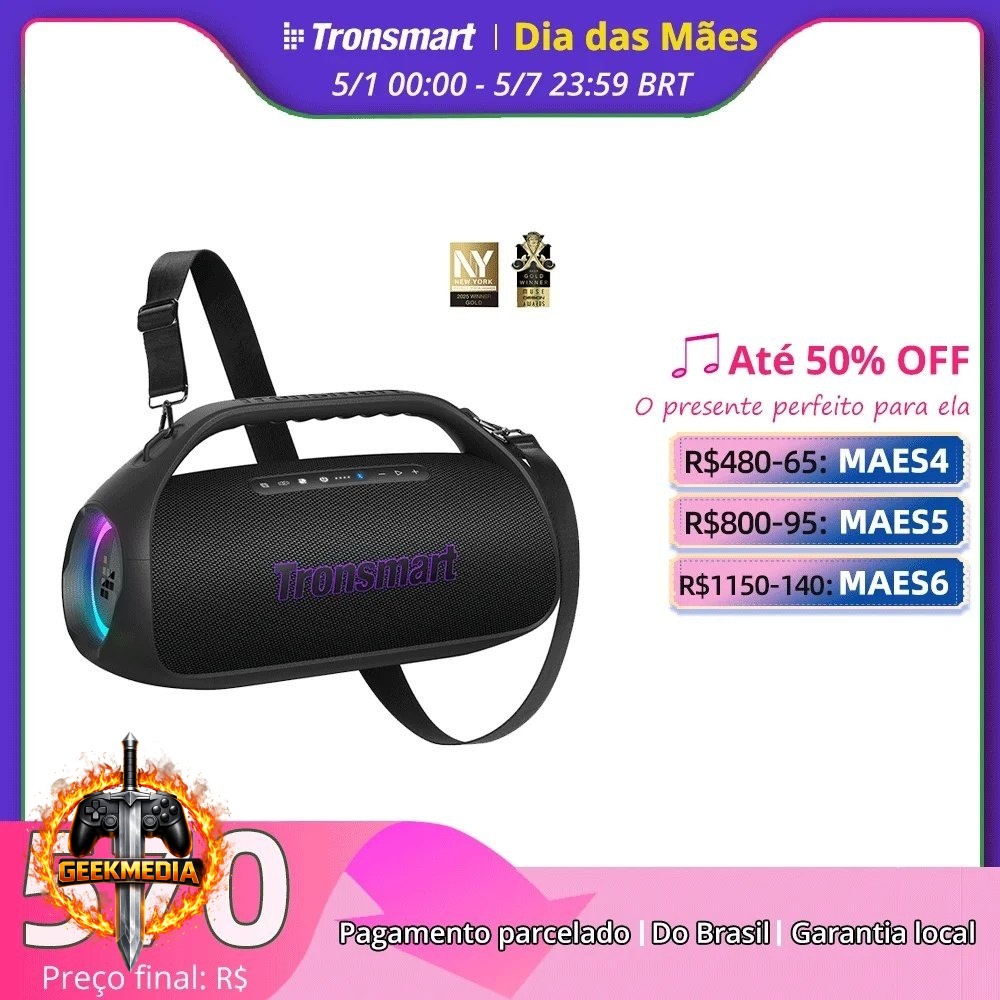 Tronsmart Bang 2 Caixa de Som Bluetooth 90W