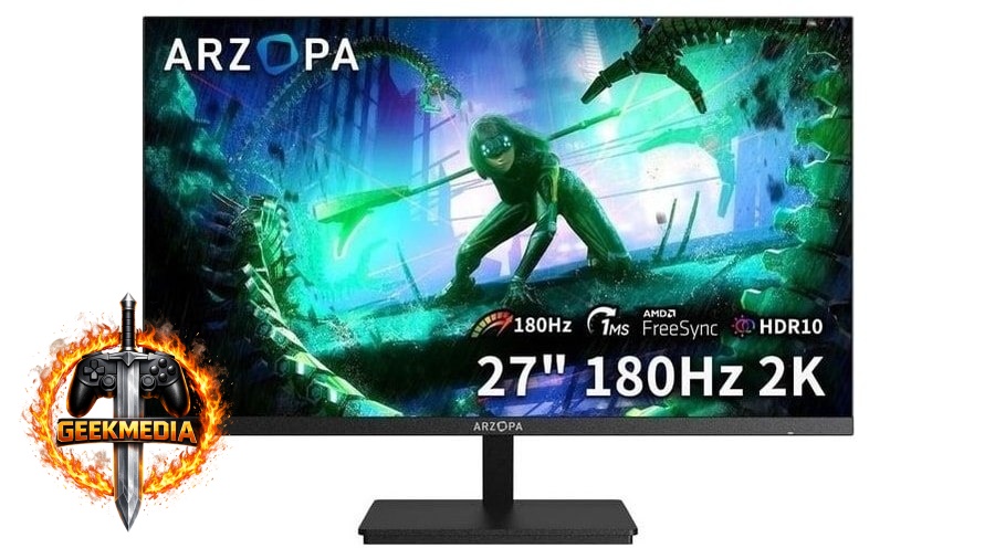 Monitor Gamer ARZOPA M1RC 27" 2K QHD 180Hz IPS