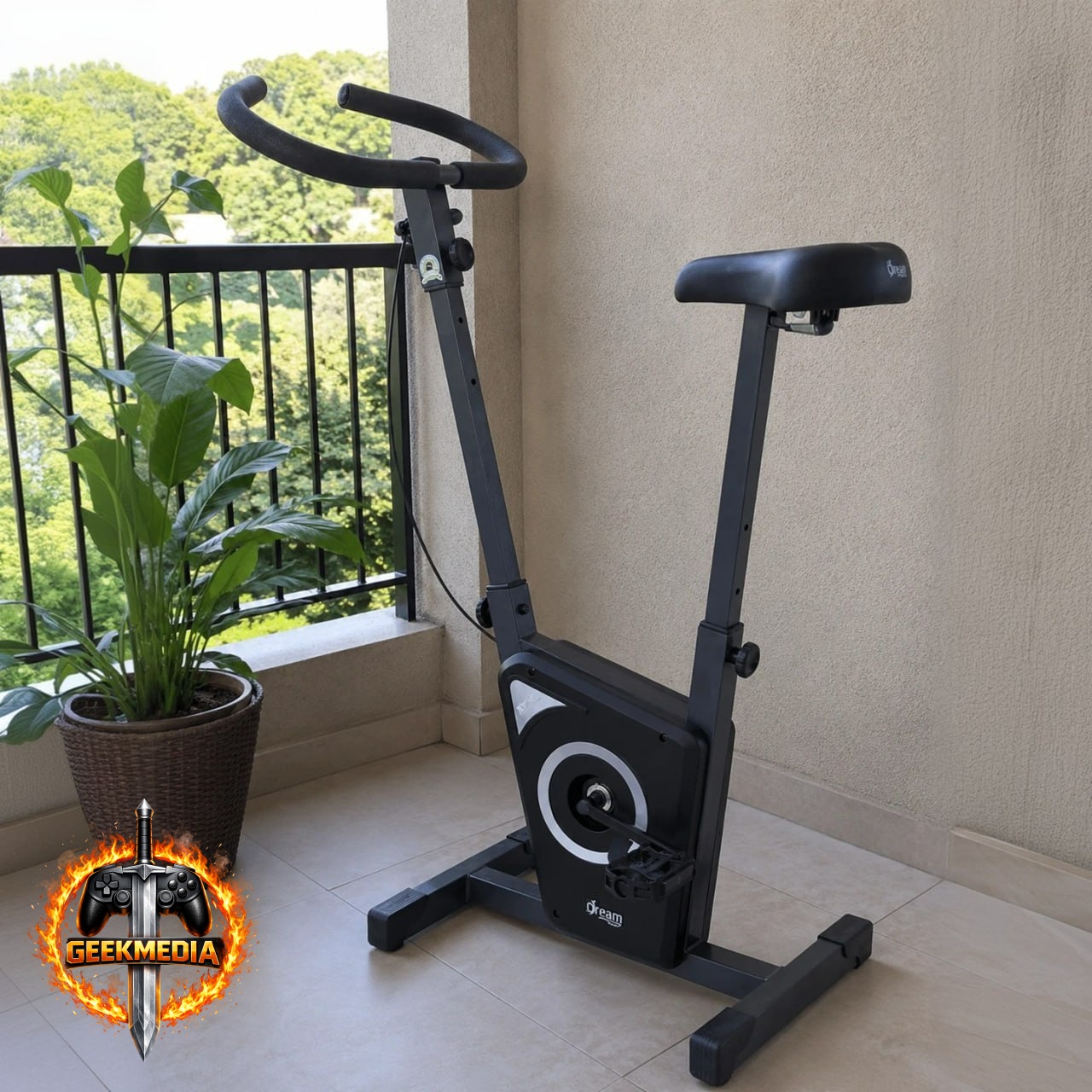 Dream Fitness EX 450 - Bicicleta Ergométrica Vertical - Chumbo