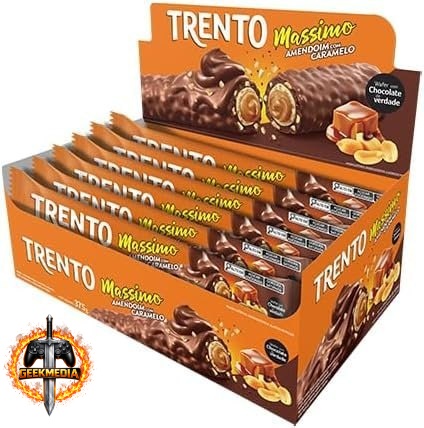 Pec Wafer Trento Massimo Amendoin Com Caramelo