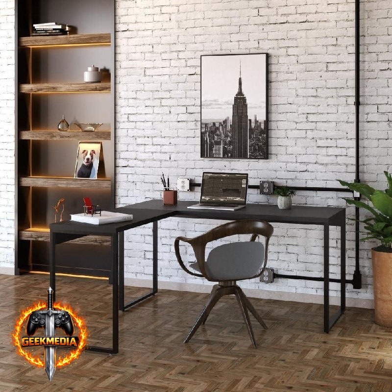 Mesa de Escritório em L Compace Kuadra 1,50m x 1,50m