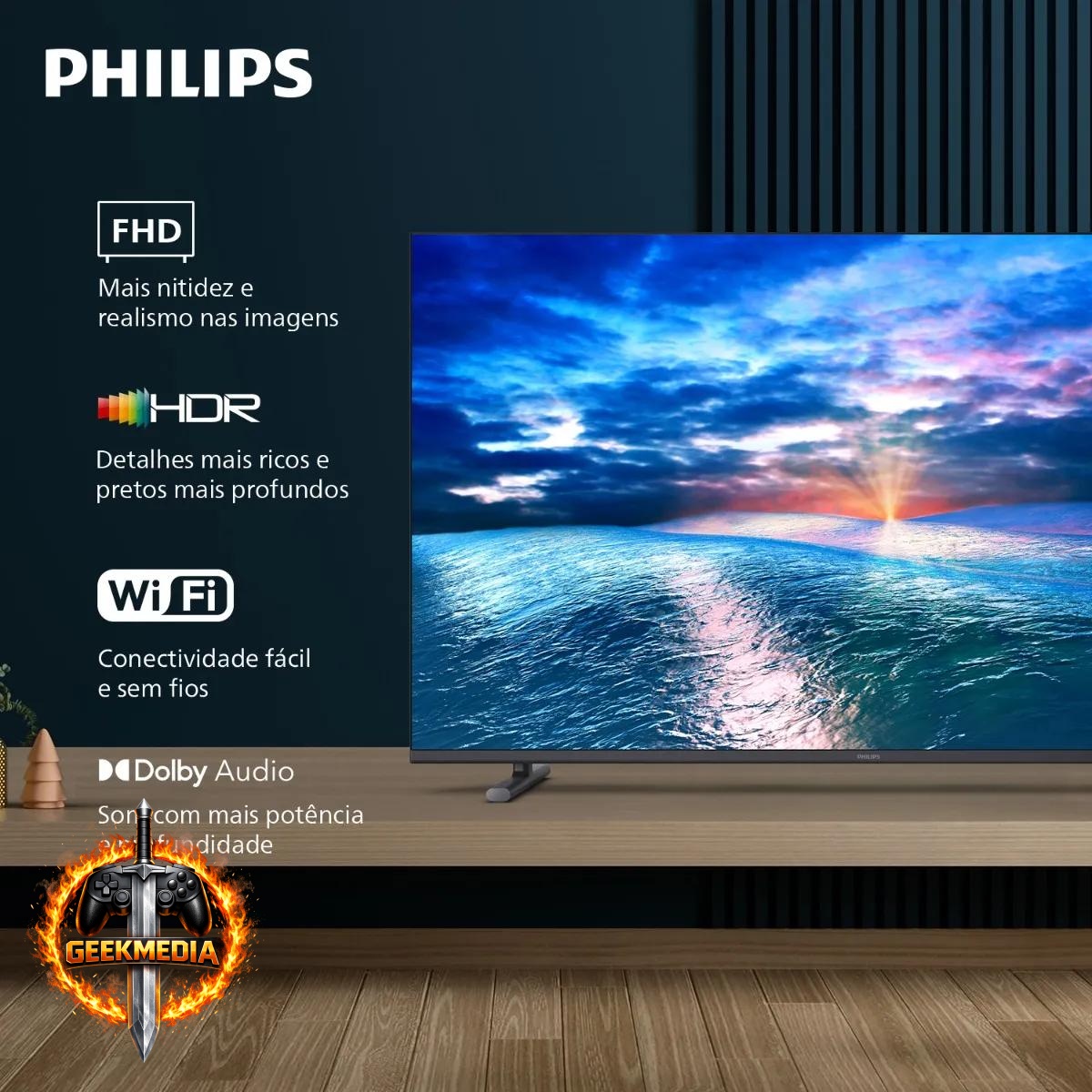 Smart TV Philips 43” Full HD Wi-Fi