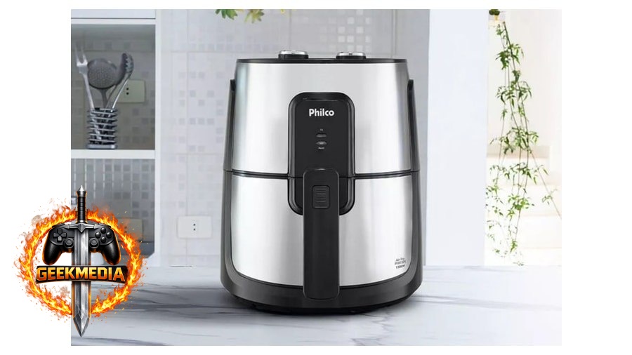Air Fryer Philco 4,4L Antiaderente Redstone 1500W