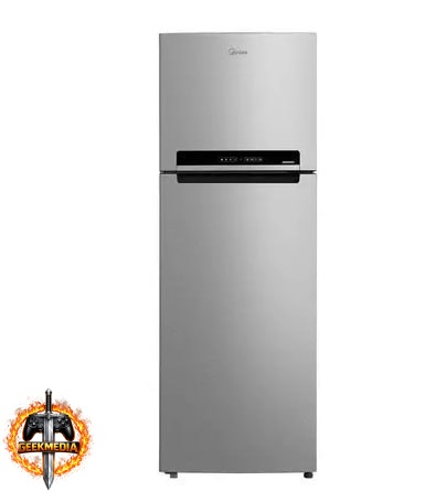 Geladeira Frost Free Duplex 394L Inverter Prata Midea MDRT533EVD501 110V