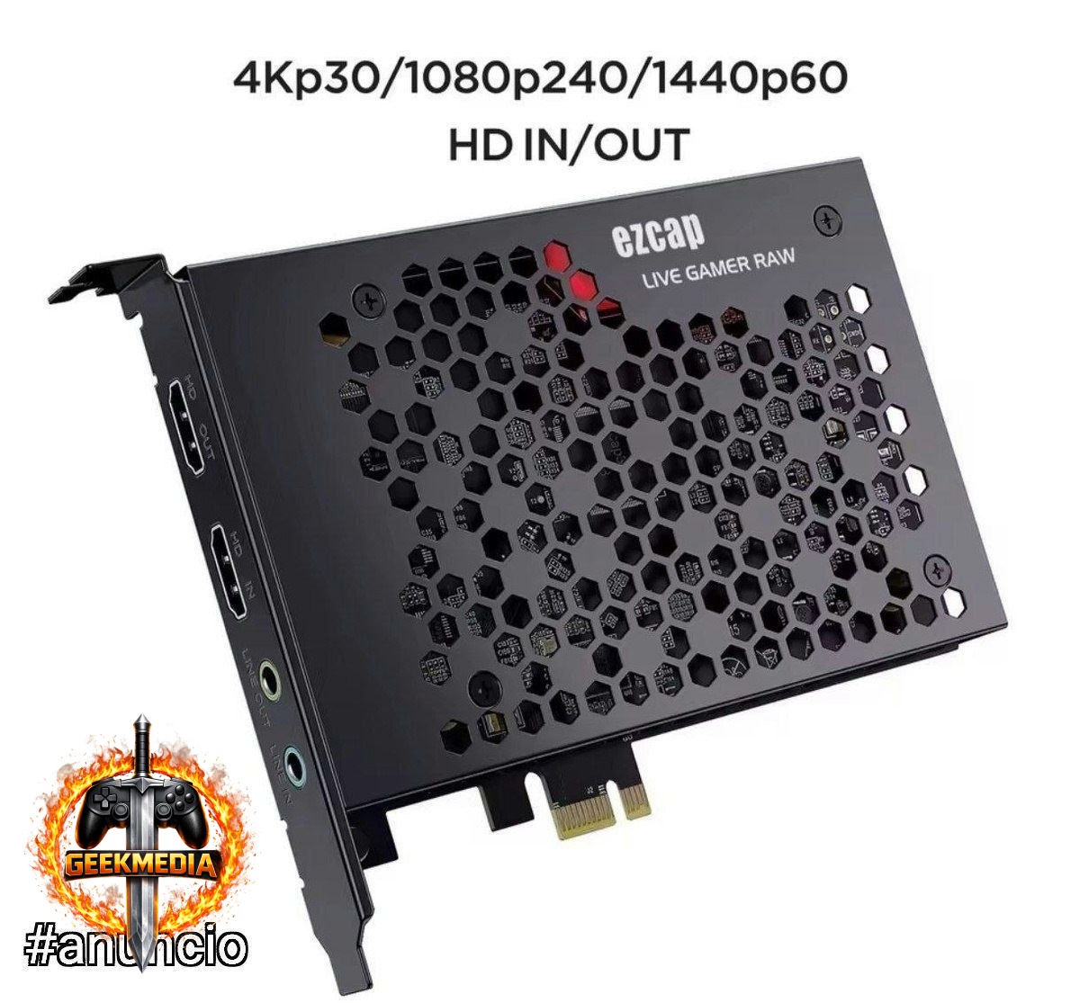Placa de Captura PCI-E Ezcap 324b