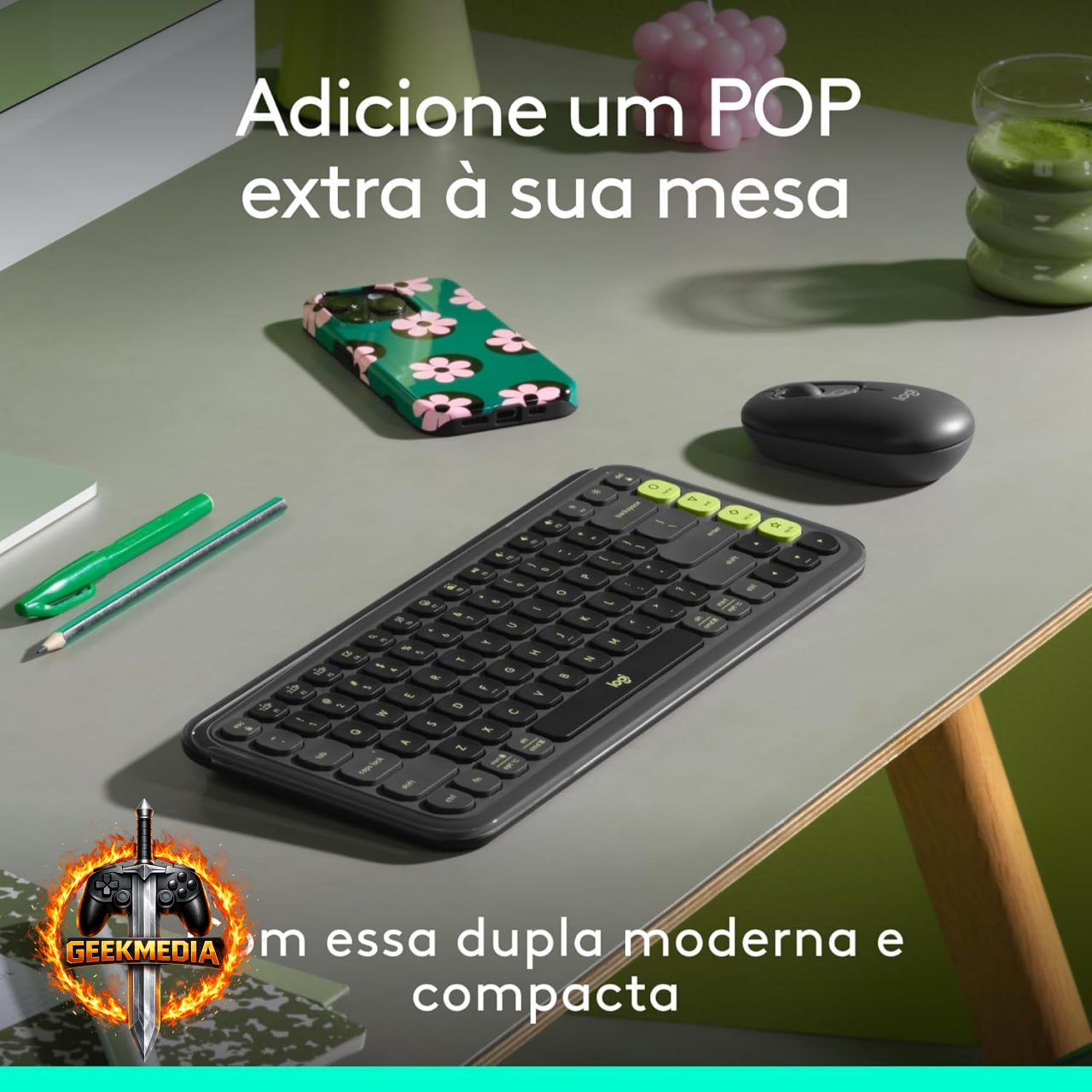 Logitech POP Icon - Teclado e Mouse sem Fio