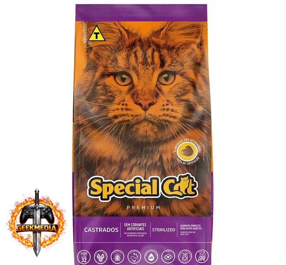 Ração Special Cat Premium Gatos Adultos Castrados 10.1Kg