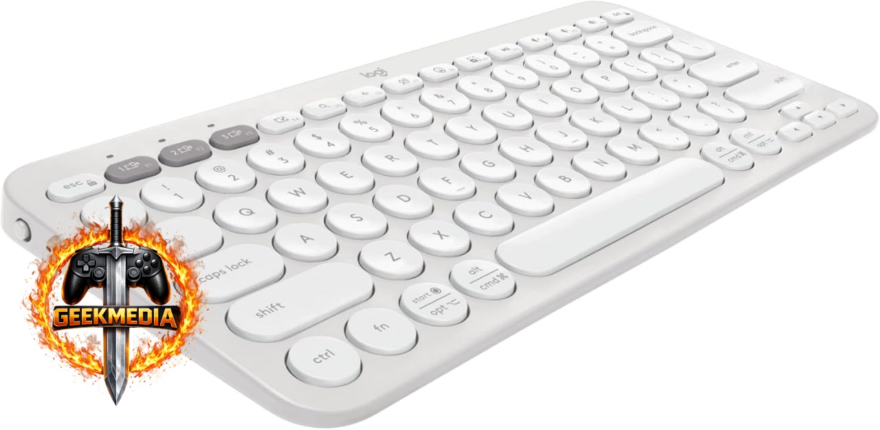 Logitech Pebble Keys 2 K380s - Bluetooth Easy-Switch - Branco