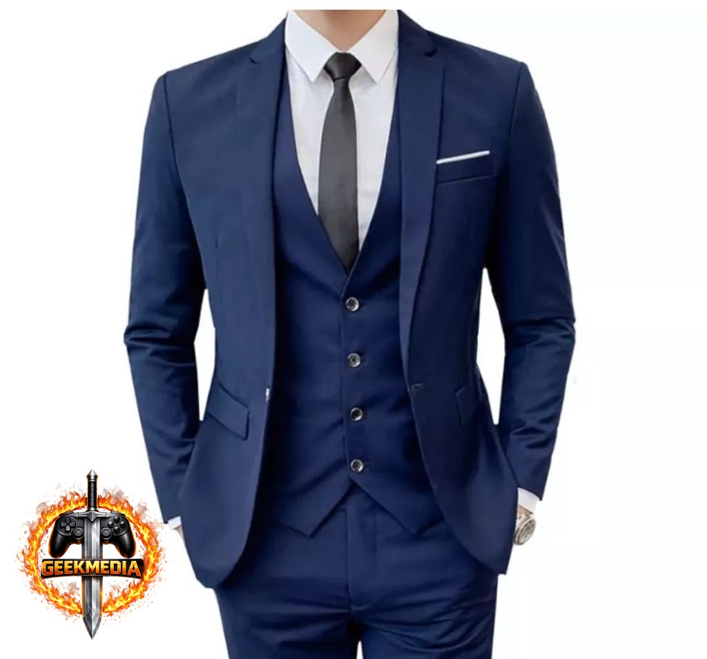 Blazer  Calça Slim Masculino Original