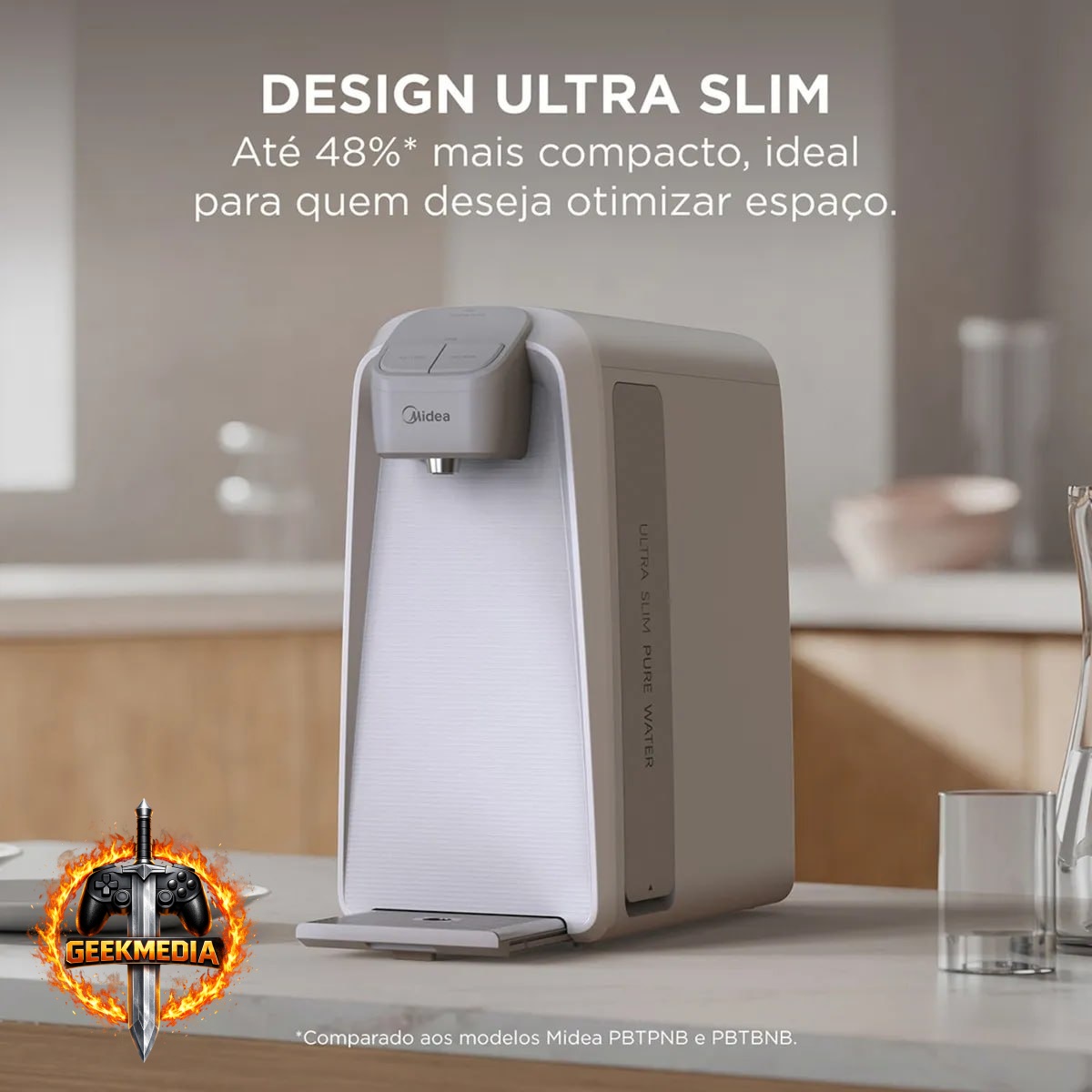 Purificador De Água Slimpure Branco Midea - Refrigerado