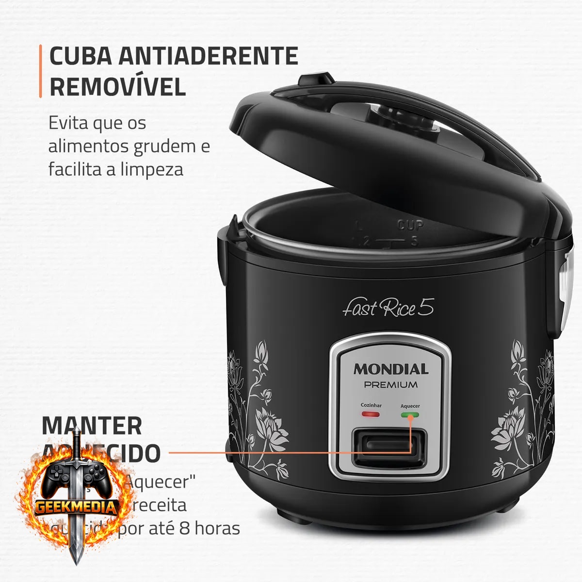 Panela De Arroz Fast Rice 5 Premium Mondial 400W