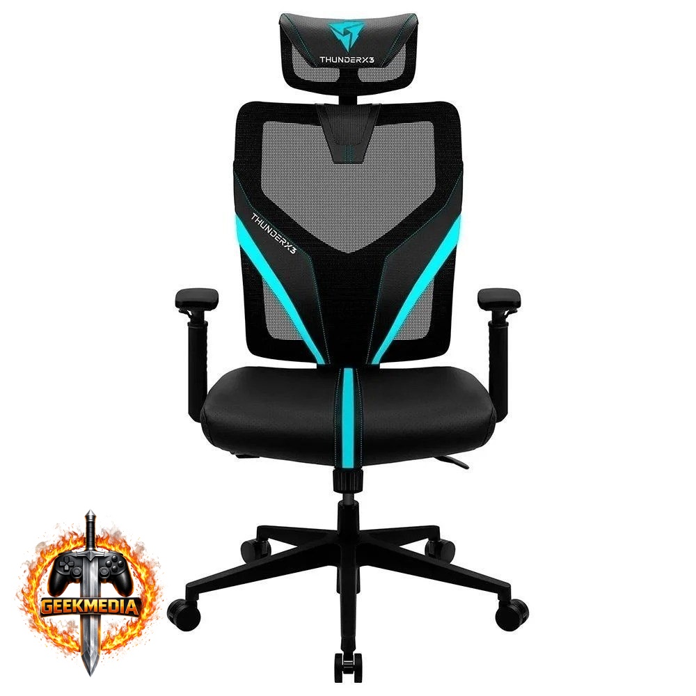 Cadeira ThunderX3 Ergonomic Yama1, Black/Cyan