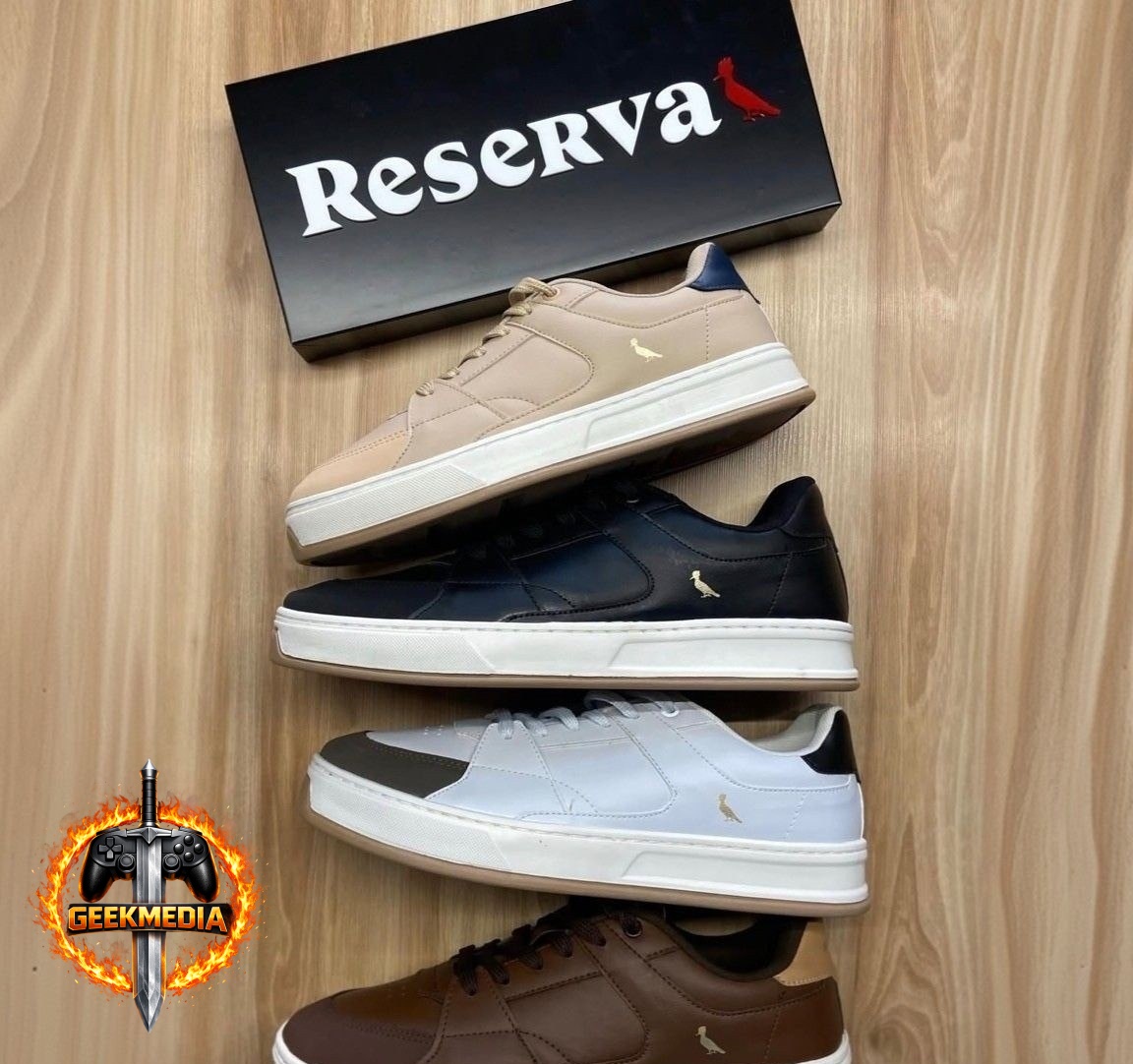 Tênis Reserva Roma Masculino Casual Cano Baixo Elegante