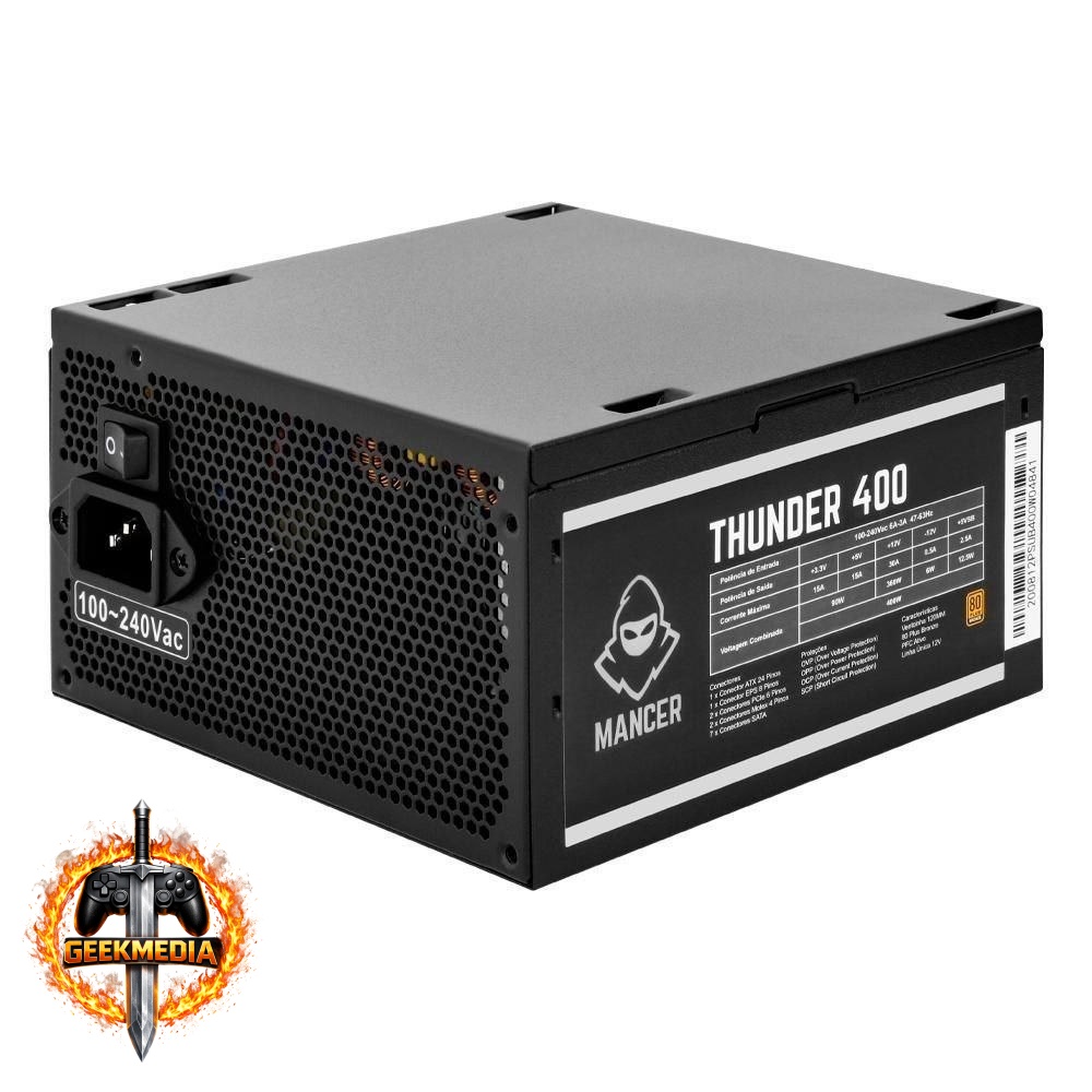 Fonte Mancer Thunder 400W Bronze 80 Plus