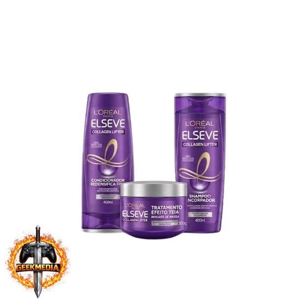 Kit L'Oréal Paris Colágeno Lifter Shampoo  Condicionador  Tratamento