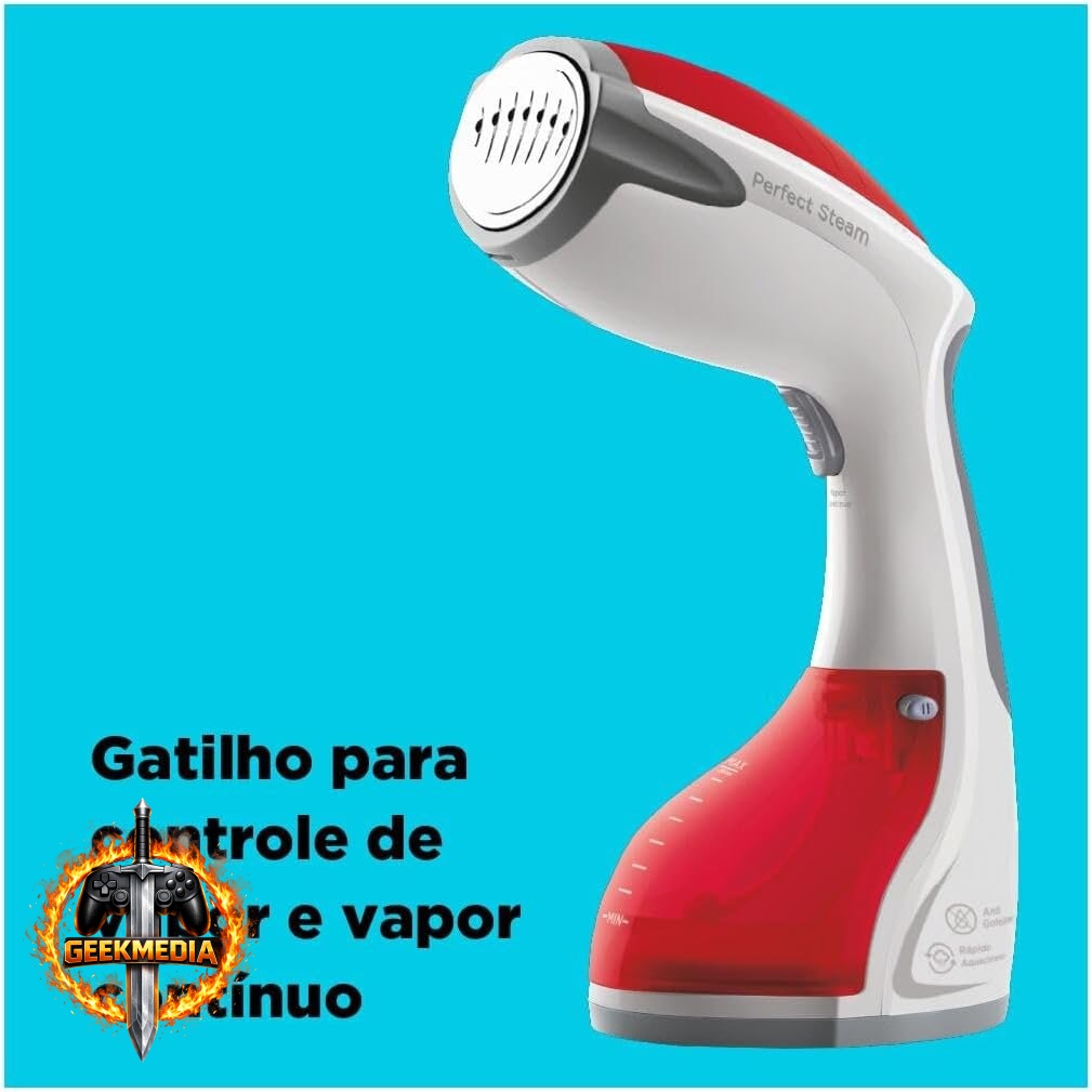 Vaporizador de Roupas Portátil BlackDecker BDV2000V 1200W Vermelho