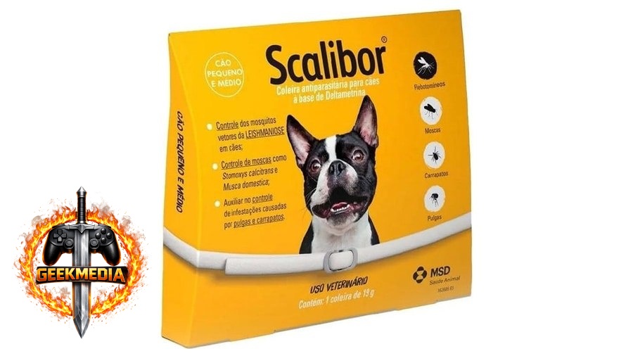 Coleira Antiparasitária Scalibor 48cm para Cães