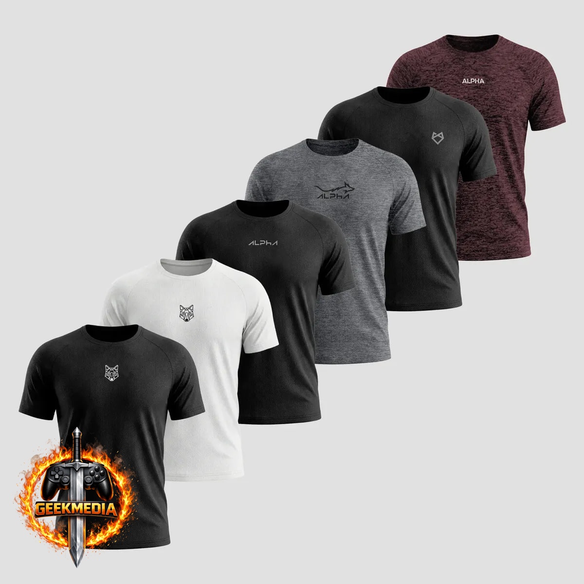 Kit 6 Camisetas Mais Procuradas Alpha