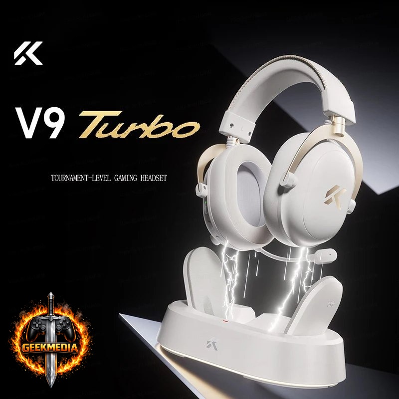 Mchose V9 Turbo Headset Sem Fio Gaming 60mm